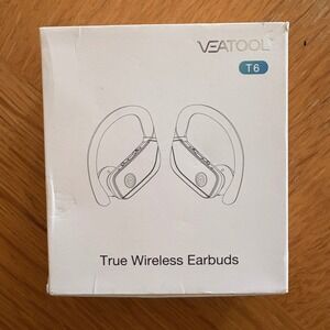 VEATOOL T6 True Wireless Earbuds Bluetooth Headphones Pink 700mAh Charging Case